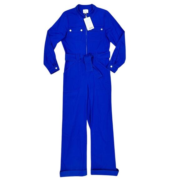 NWT Sézane Bob Jumpsuit in Royal Blue - Picture 2 of 10